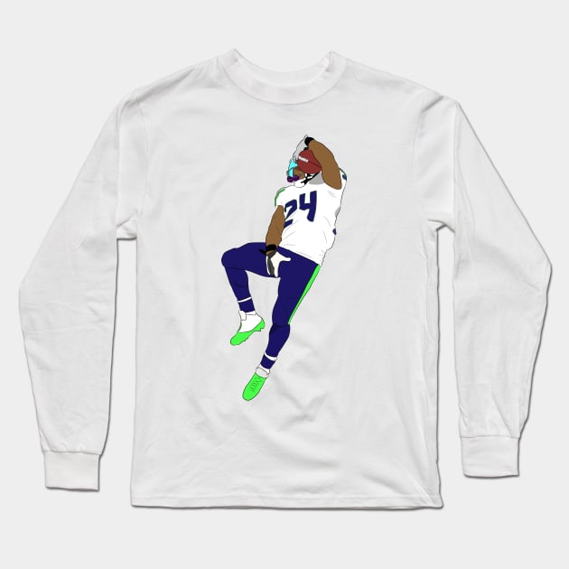 Marshawn Lynch Long Sleeve T-Shirt by SickSticksCo